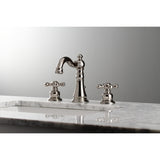 Kingston Brass American Classic Two-Handle 3-Hole Deck Mount Widespread Bathroom Faucet
