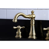 Kingston Brass American Classic Two-Handle 3-Hole Deck Mount Widespread Bathroom Faucet