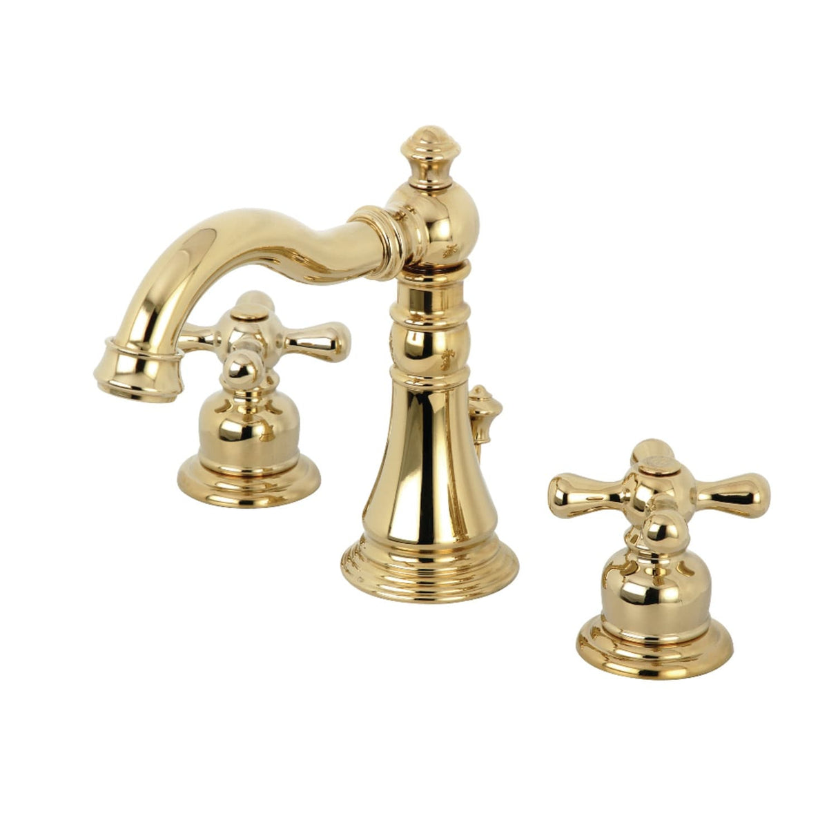 Kingston Brass American Classic Two-Handle 3-Hole Deck Mount Widespread Bathroom Faucet