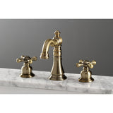 Kingston Brass American Classic Two-Handle 3-Hole Deck Mount Widespread Bathroom Faucet
