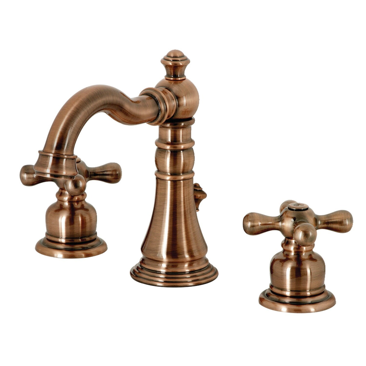 Kingston Brass American Classic Two-Handle 3-Hole Deck Mount Widespread Bathroom Faucet