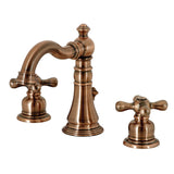 Kingston Brass American Classic Two-Handle 3-Hole Deck Mount Widespread Bathroom Faucet