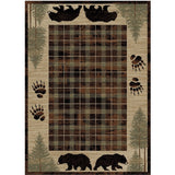 American Destination Big Timber Brown Lodge Area Rug
