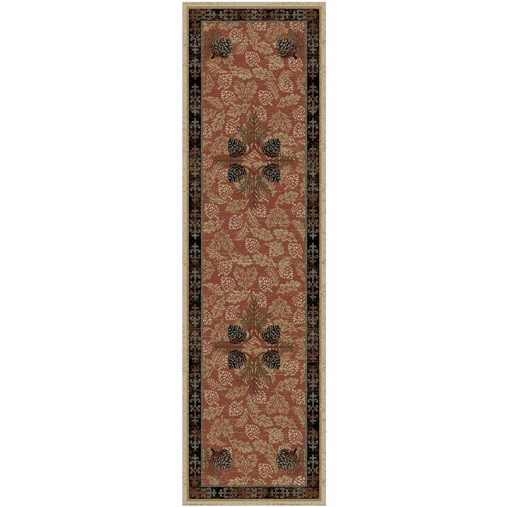 American Destination Lodge Pinecone Rug
