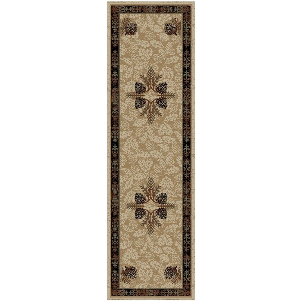 American Destination Lodge Pinecone Rug