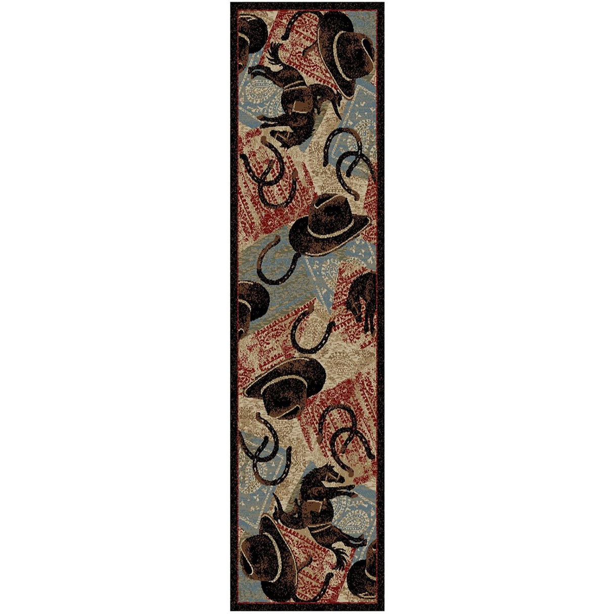 American Destination Lodge Western Cowboy Area Rug