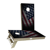 American Flag Faded Cornhole Boards