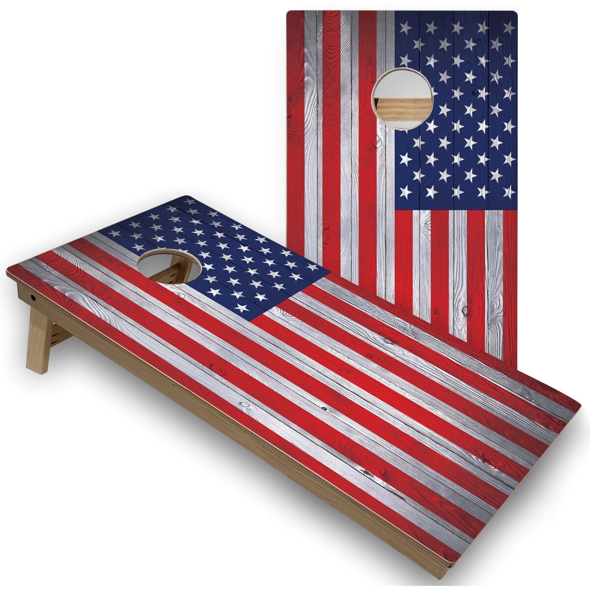 American Flag Premium 2x4 Cornhole Board Set