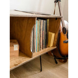American Furniture Classics Model Mid Century Retro TV/Console Table with Album Storage