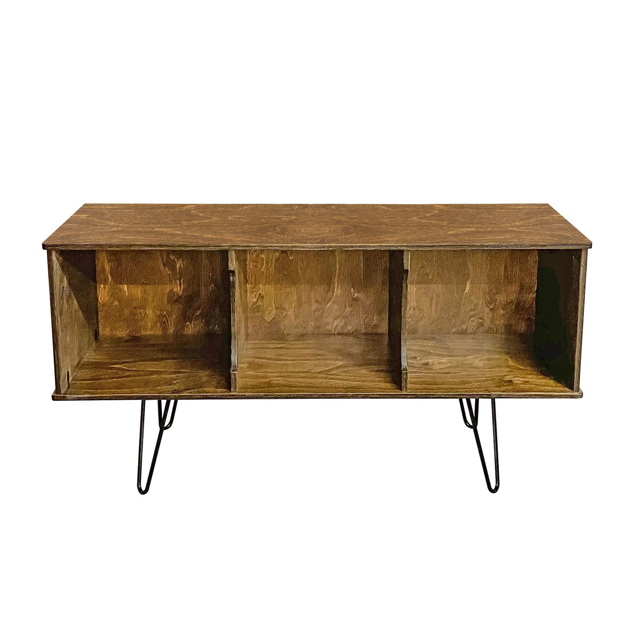 American Furniture Classics Model Mid Century Retro TV/Console Table with Album Storage