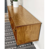 American Furniture Classics Model Mid Century Retro TV/Console Table with Album Storage