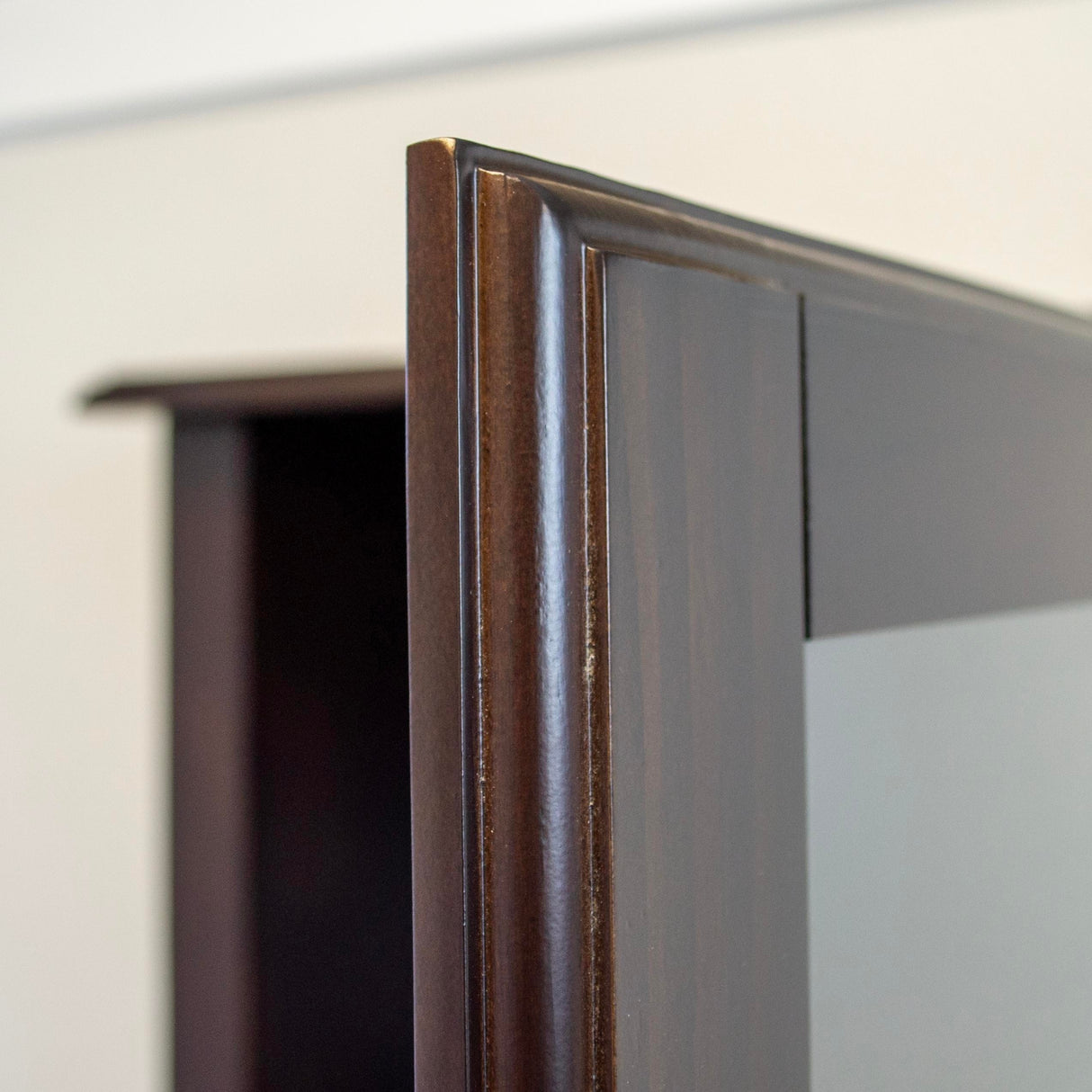 American Furniture Classics Model 650, 8 Gun Cabinet with locking tempered glass door and locking drop down door.