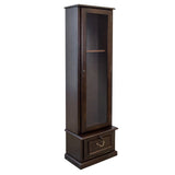 American Furniture Classics Model 650, 8 Gun Cabinet with locking tempered glass door and locking drop down door.