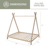American Furniture Classics Model FULL TEEPEE Full Size Teepee Bed with Raised Base