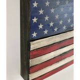 American Furniture Classics Model Large American Flag Wall Hanging Gun Concealment with Two Secret Compartments