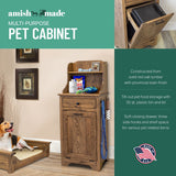 American Furniture Classics Model MPPCTO Multi Purpose Pet Cabinet with Tilt Out