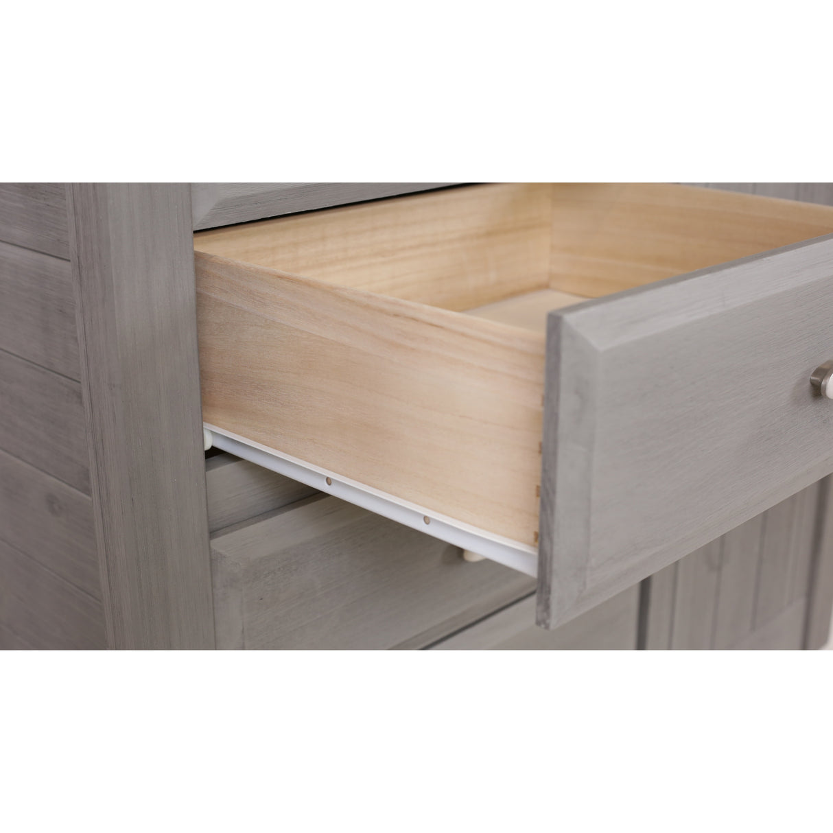 American Furniture Classics, Solid Pine Mission Staircase Twin/Twin Bed w/4 Drw Chest,Twn Trundle Bed Charcoal Gray