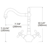 American Imaginations 19.25-in. W Above Counter White Vessel Set For 1 Hole Center Faucet