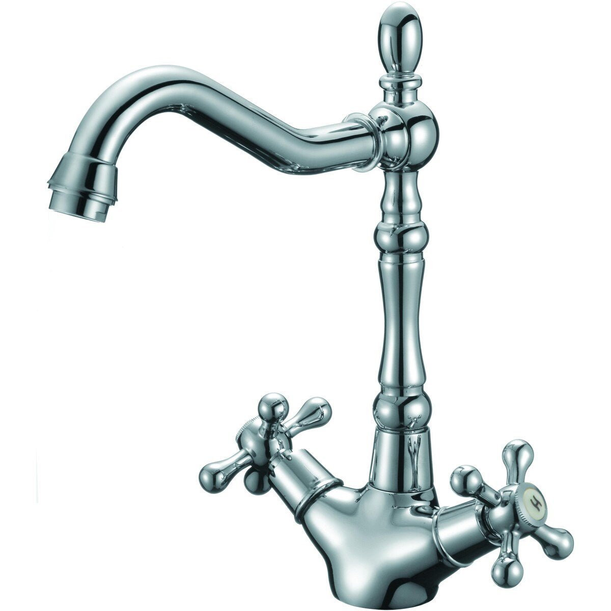 American Imaginations 19.25-in. W Above Counter White Vessel Set For 1 Hole Center Faucet