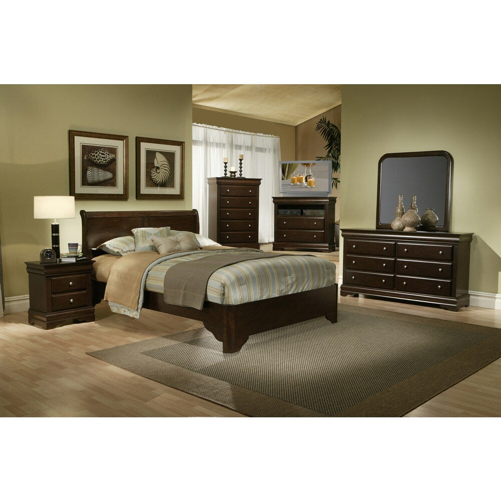 Alpine Furniture Chesapeake Rich Cappuccino 4-piece Bedroom Set
