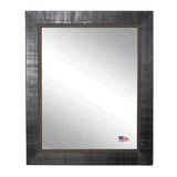 American Made Rayne Italian Ebony Vanity Wall Mirror - Antique Black, Black, Dark Ebony