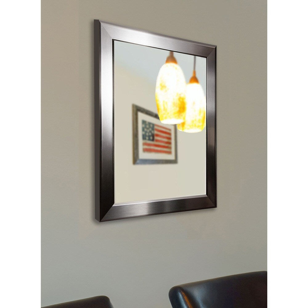 American Made Rayne Sleek Stainless Silver Wall/ Vanity Mirror