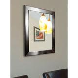 American Made Rayne Sleek Stainless Silver Wall/ Vanity Mirror