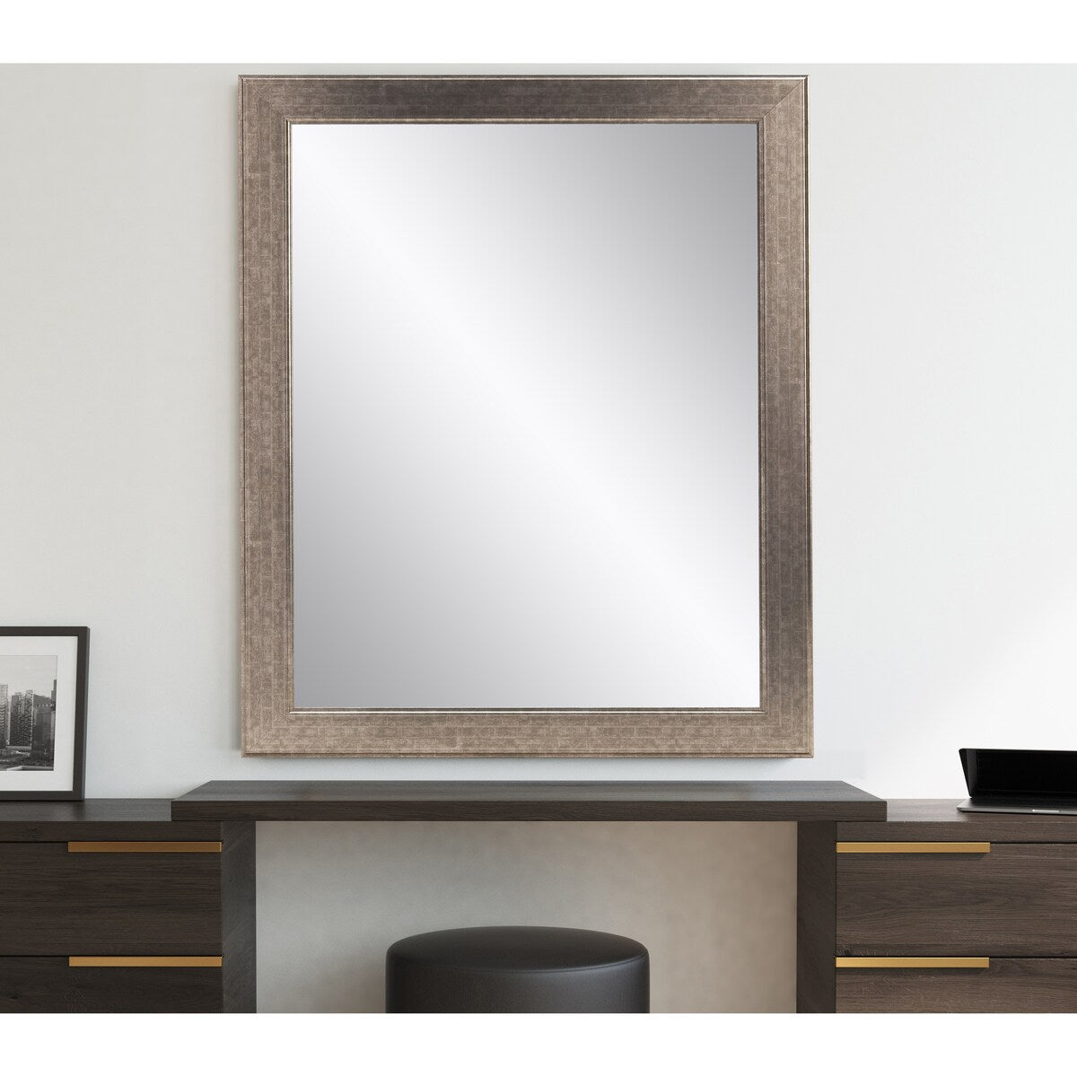 American Value Silver Studio Vanity Wall Mirror