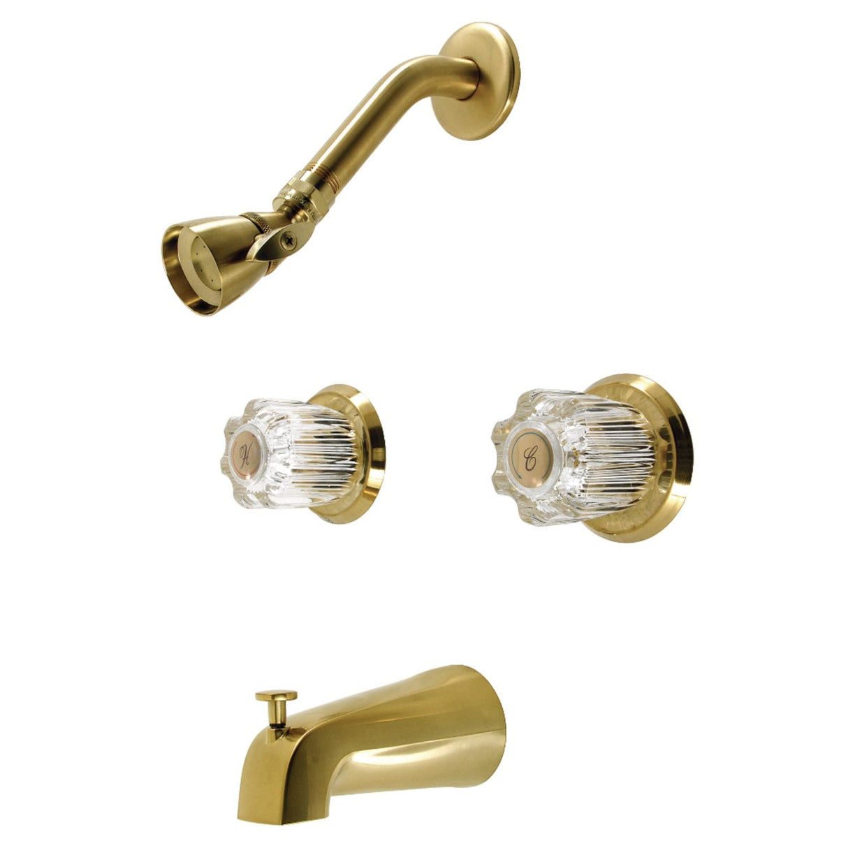 Kingston Brass Americana Two-Handle Tub and Shower Faucet