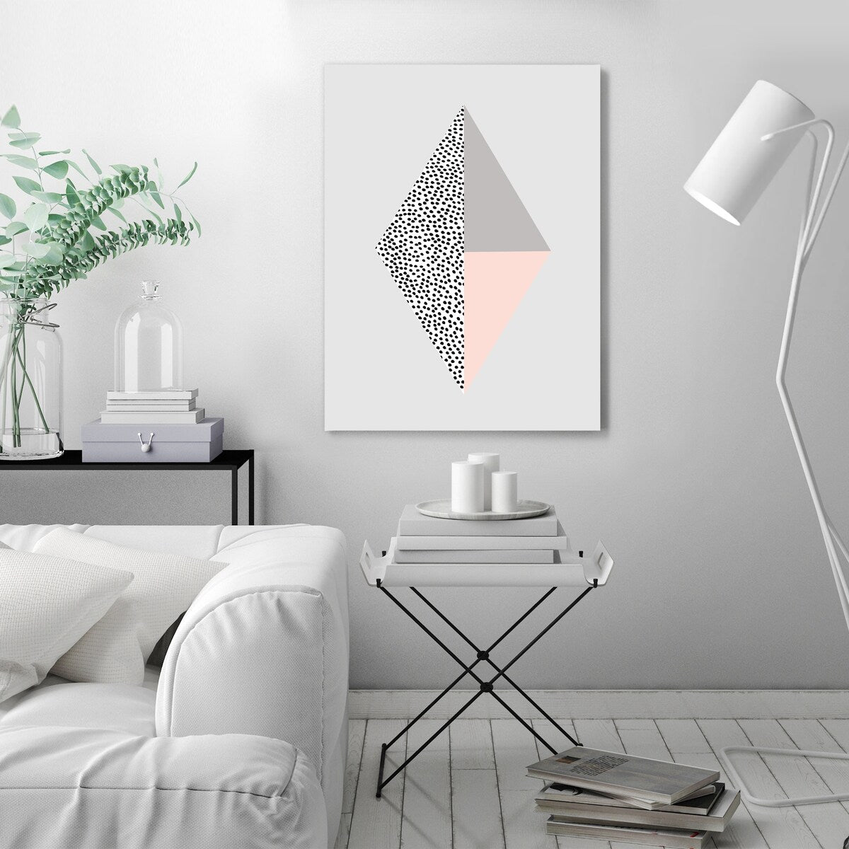 Americanflat - 8" x 10" Blackdots by Nanamia Design Wrapped Canvas Wall Art