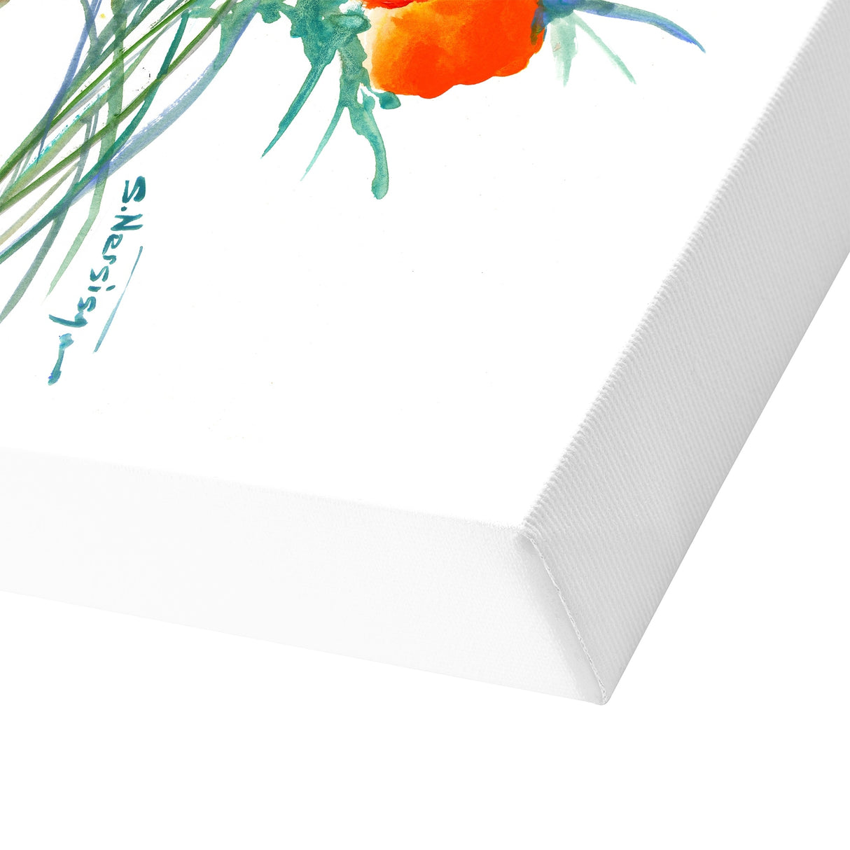 Americanflat - 8" x 10" Orange Flower California Poppies by Suren Nersisyan Wrapped Canvas Wall Art