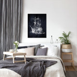 Americanflat - 8" x 10" Ship 1 by Coastal Print & Design Wrapped Canvas Wall Art