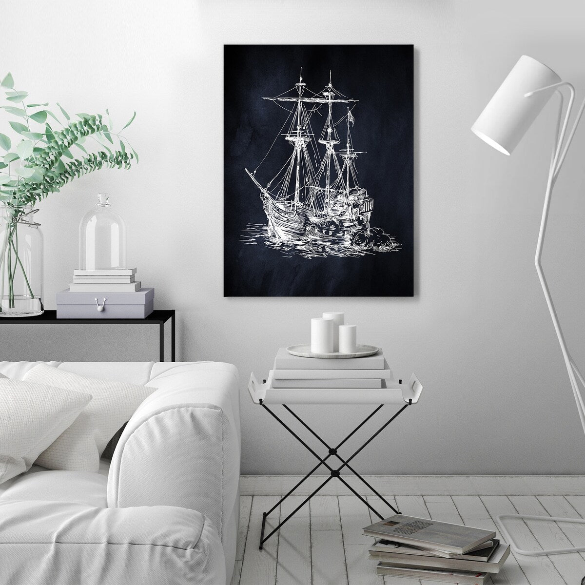 Americanflat - 8" x 10" Ship 1 by Coastal Print & Design Wrapped Canvas Wall Art