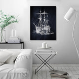 Americanflat - 8" x 10" Ship 1 by Coastal Print & Design Wrapped Canvas Wall Art