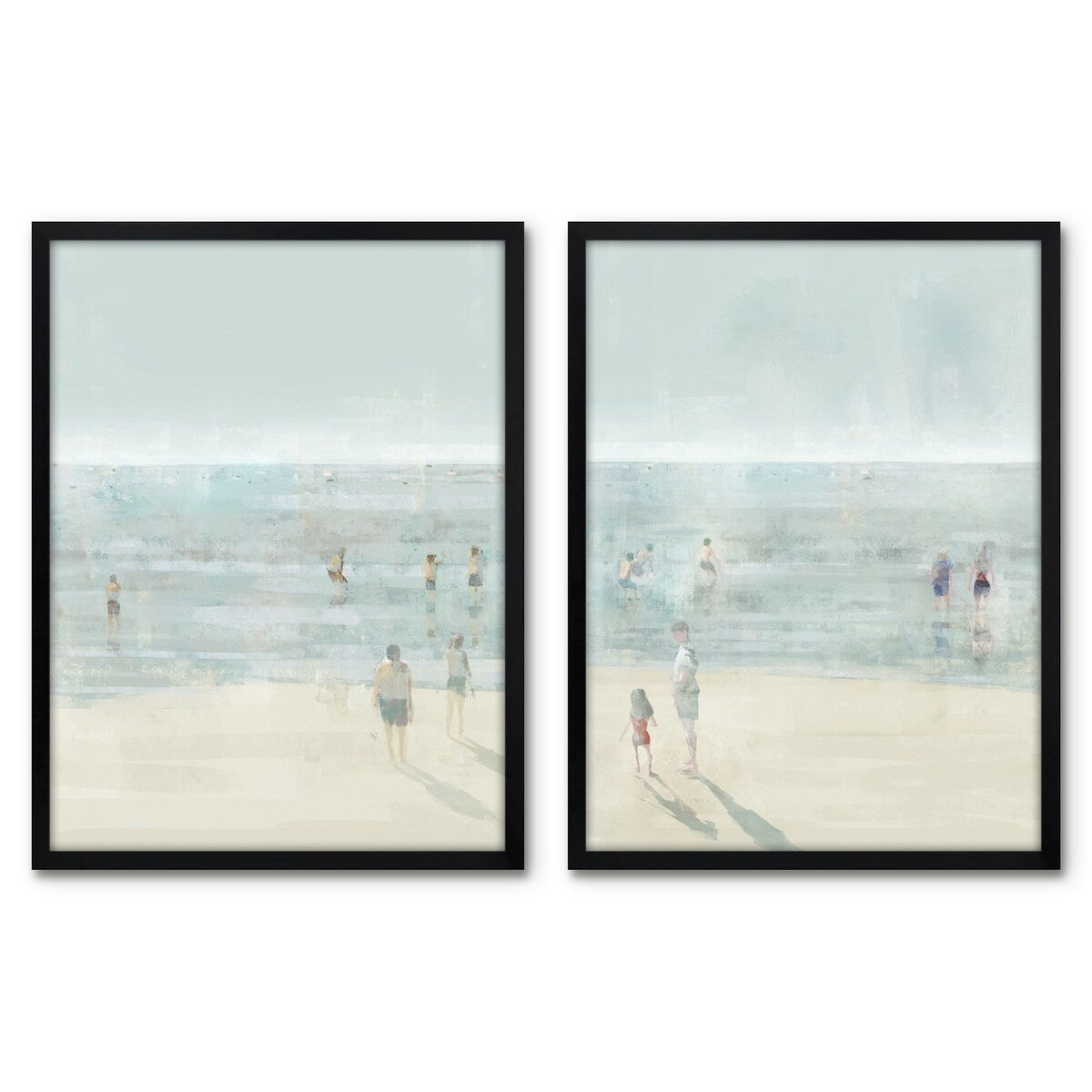 Americanflat - Abstract Wall Art Set - Emerald Beach II, by PI Creative Art