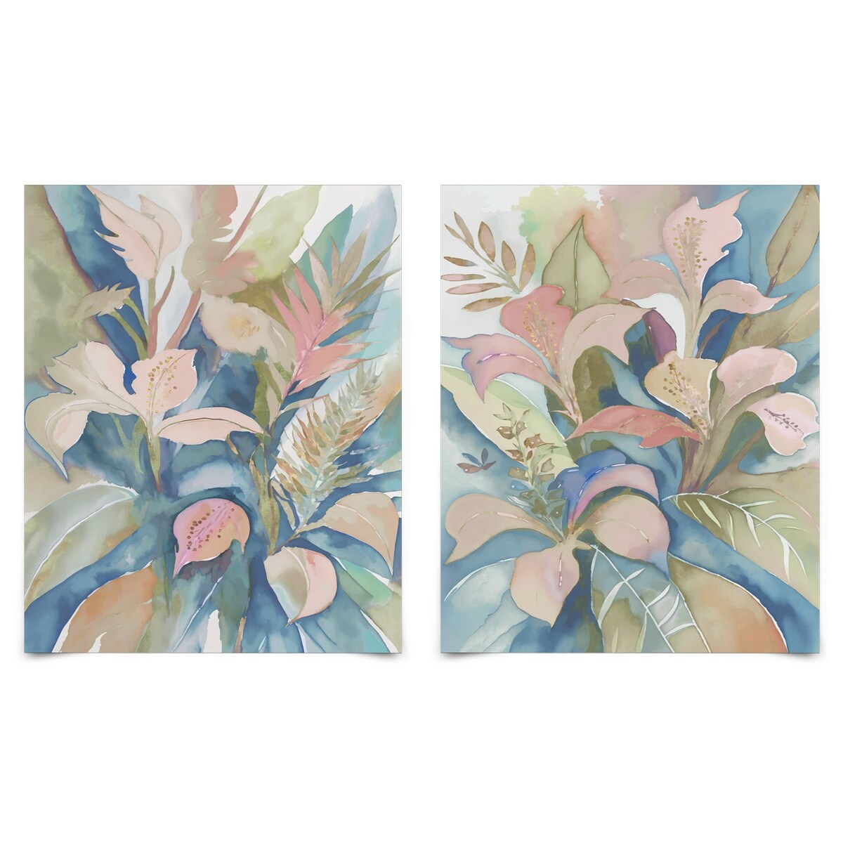Americanflat - Abstract Wall Art Set - Exotic Garden II, by PI Creative Art