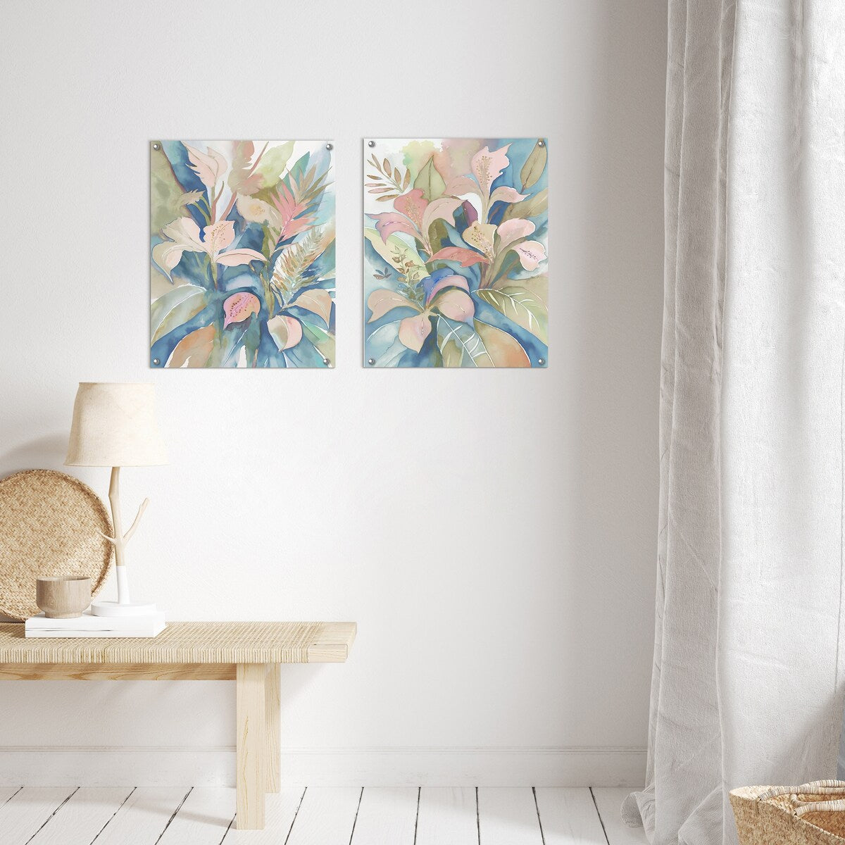 Americanflat - Abstract Wall Art Set - Exotic Garden II, by PI Creative Art