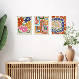 Americanflat - Abstract Wall Art Set - Nursery Poppy Flower, by Miho Art Studio
