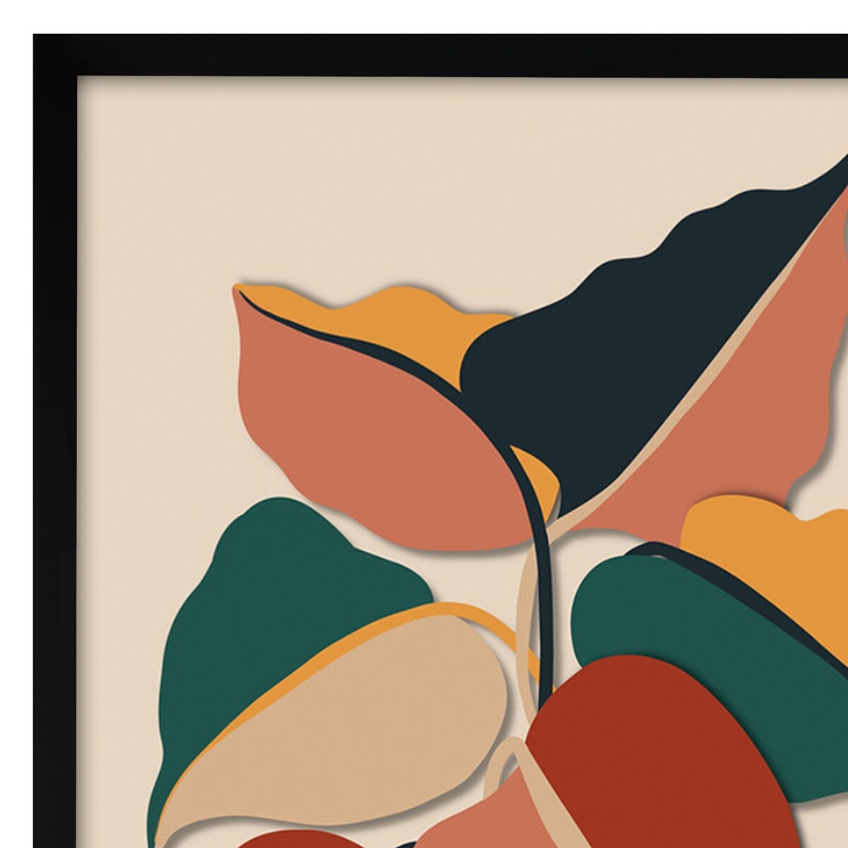 Americanflat - Abstract Wall Art Set - Retro Banana Leaf by Miho Art Studio