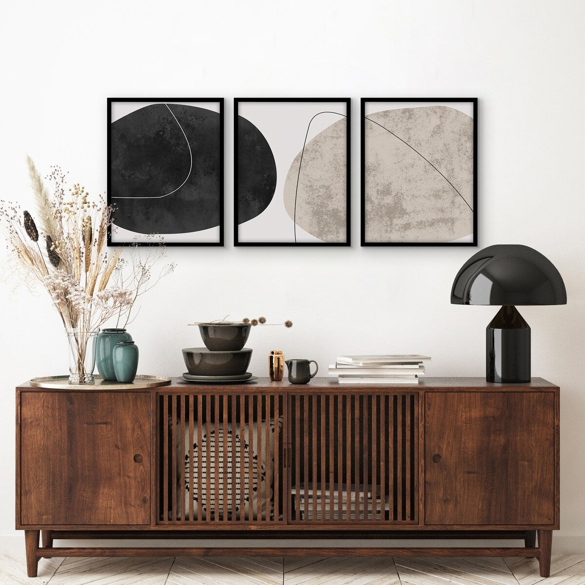 Americanflat - Abstract Wall Art Set - Stones I, Stones by Pop Monica