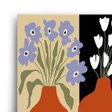 Americanflat - Abstract Wall Art Set - Two Blooming Pottery, by Miho Art Studio