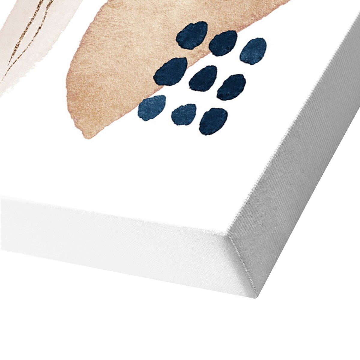 Americanflat - Abstract Wall Art Set - Watercolor Shapes In Navy by Gal Design