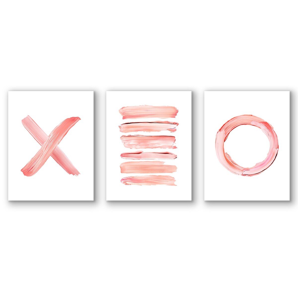 Americanflat - Abstract Wall Art Set - X In Pink, by Gal Design