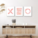 Americanflat - Abstract Wall Art Set - X In Pink, by Gal Design