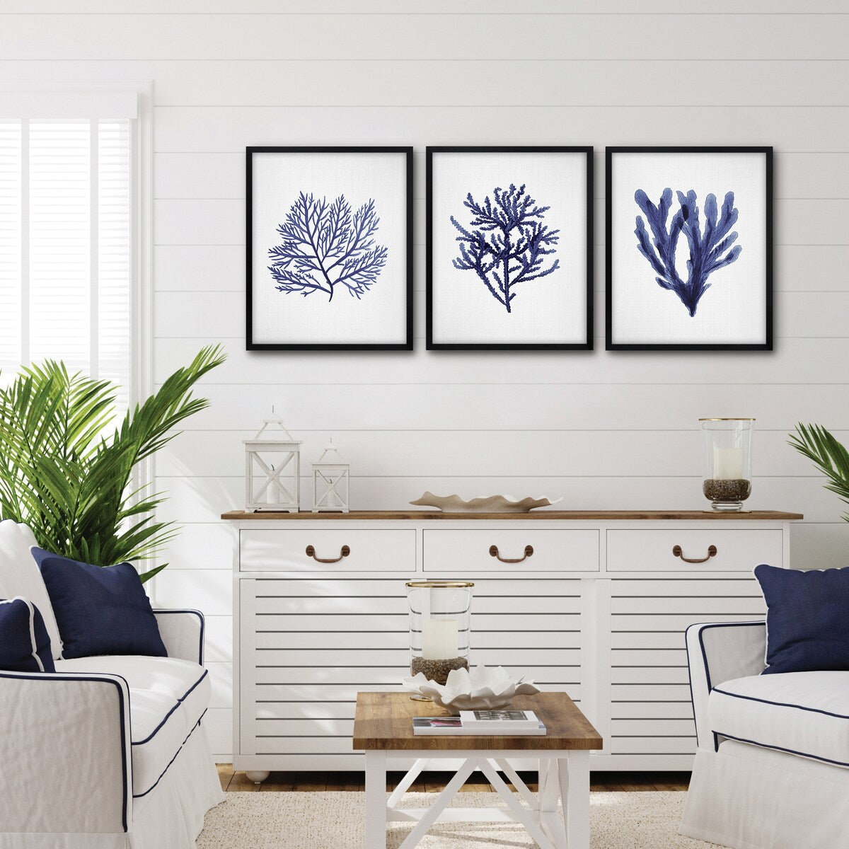 Americanflat - Coastal Wall Art Set - Seaweed 9, Seaweed by Gal Design