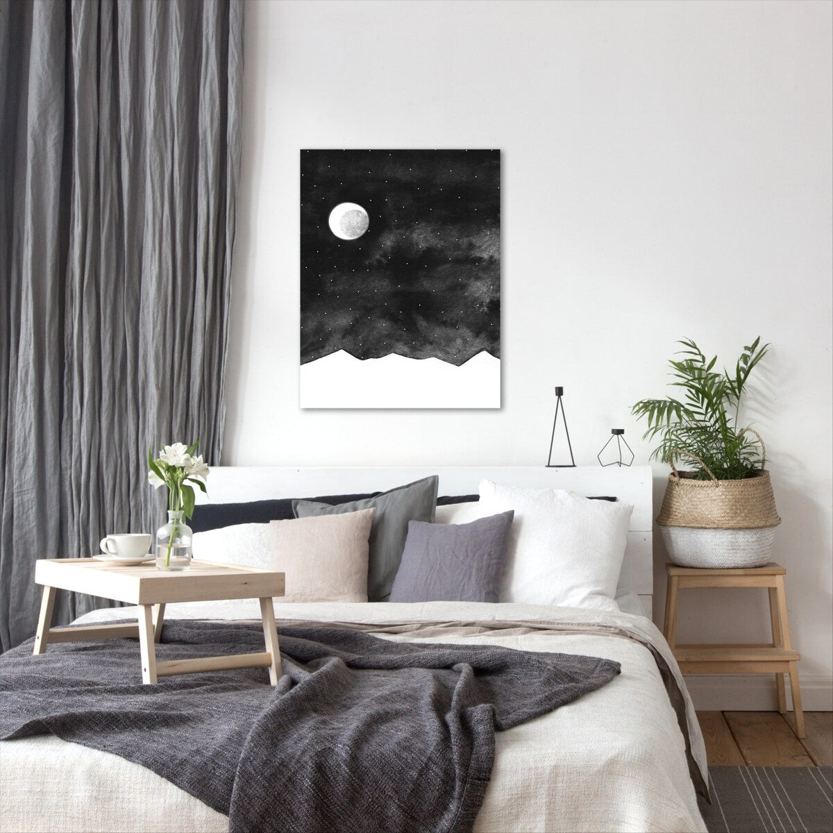 Americanflat - Moonlight by Antonia Jurgens - 8" x 10" Wrapped Canvas Wall Art