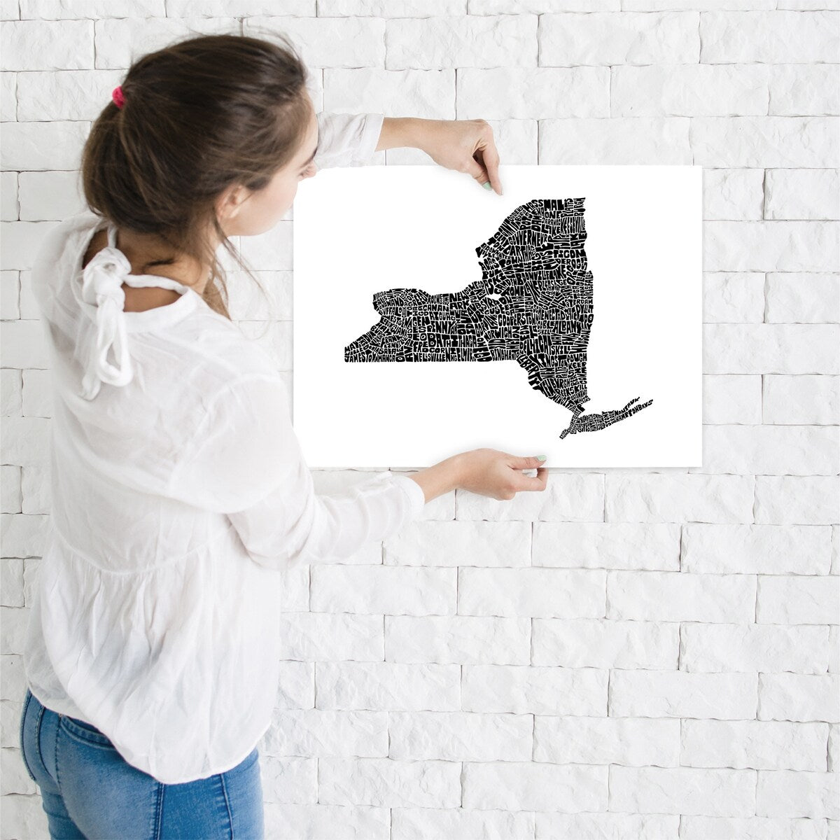 Americanflat - New York by Joe Brewton - 16"x20" Poster Art Print
