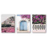 Americanflat - Rustic Wall Art Set - Positano, Greek Door, by Sisi and Seb