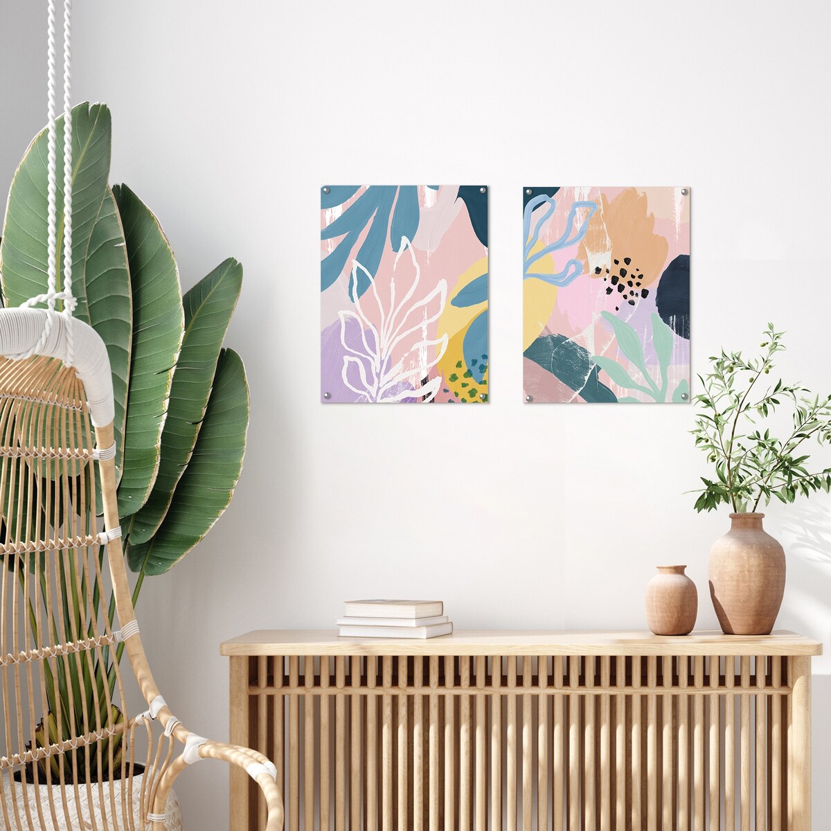 Americanflat - Rustic Wall Art Set - Sea Meadow 2, by Sisi and Seb