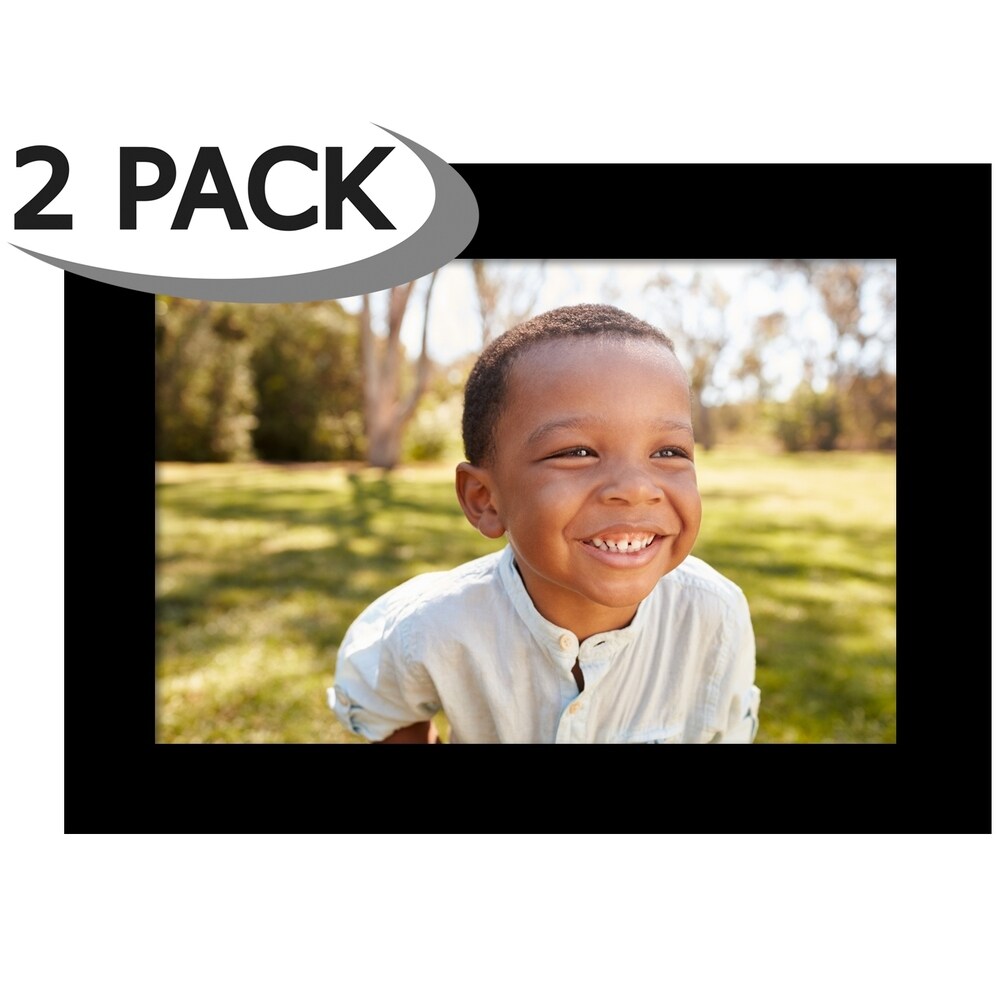 Americanflat 4x6 Picture Frame, Black, 2 Pack